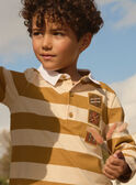 Gestreiftes Poloshirt mit Skateboard MADOAGE / 25E3PG71POL812