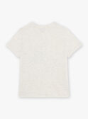 Hellgrau meliertes T-Shirt mit Nashorn FRIZOTAGE3 / 23E3PGD4TMCA011
