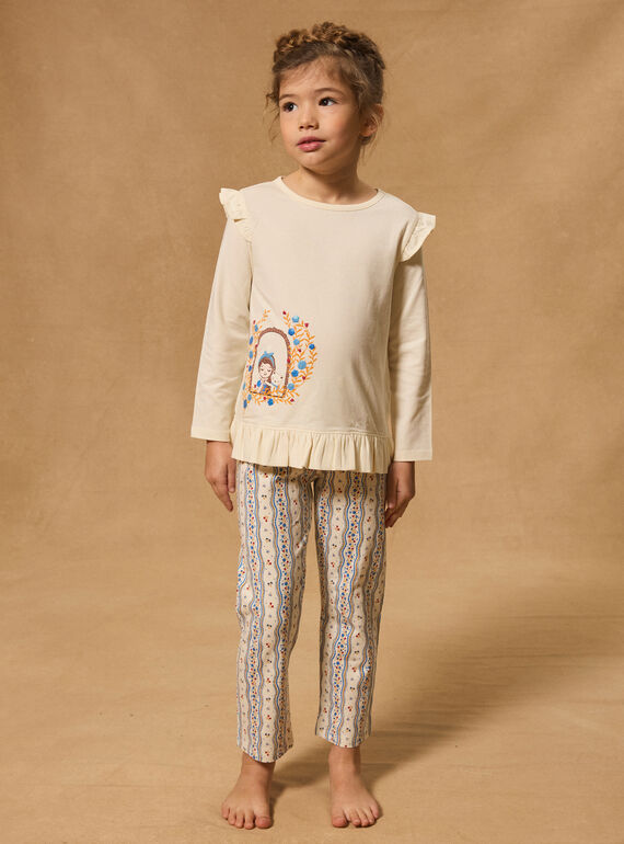 Jersey-Pyjama Kleines Mädchen  MUIMOLETTE / 25E5PFE4PYJ005