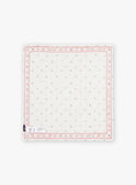 Kariertes Halstuch mit Früchte- und Blumenprint FEFOLETTE / 23E4PFB1ECH001