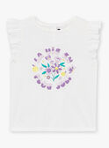 T-Shirt in Naturweiß mit kurzen Ärmeln LAPAYETTE / 24H2PFI2TMC001