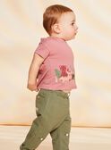T-Shirt vintage rosa mit Tiermotiv FAGABRIEL / 23E1BGD2TMCD332