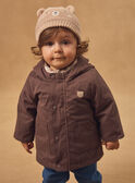 2-in-1-Parka mit langen Ärmeln in Braun oder Beige mit Bärenprint, Baby, Jungen NINATHAN / 25H1BGE1PAR816