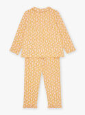 Honigfarbenes Pyjama-Set mit Blumenmuster KUIMIETTE / 24E5PF51PYJ113
