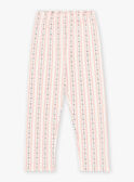 Weißes Pyjama-Set mit Erdbeermuster KUIFETTE / 24E5PF52PYJA016