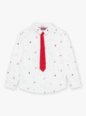 Set aus langärmeligem Hemd und Krawatte mit Weihnachtsaufdruck DUROAGE / 22H3PG61CHM001
