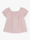 Karierte Bluse ecru FIBLOSETTE / 23E2PFD1CHE001