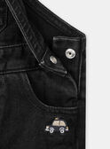 Schwarze Denim-Latzhose LAFLAVIEN / 24H1BGK1SALK003