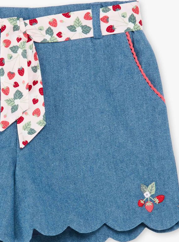 Denim-Shorts mit Gürtel ZONORETTE / 21E2PFJ1SHOP269
