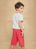 Korallenfarbene Bermuda-Shorts aus Molton KRIMONAGE 1 / 24E3PGQ4BER404
