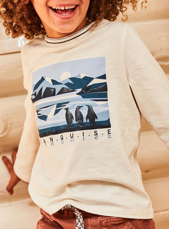 T-Shirt Pinguin ecru DUPINGAGE / 22H3PGY2TML001