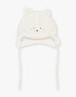 Weiße Mütze aus Kunstpelz mit Teddybärgesicht DIOLIVER / 22H4BGM1BON001