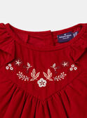 Bestickte Bluse aus Cord LALETTE / 24H2PFR1CHEF505