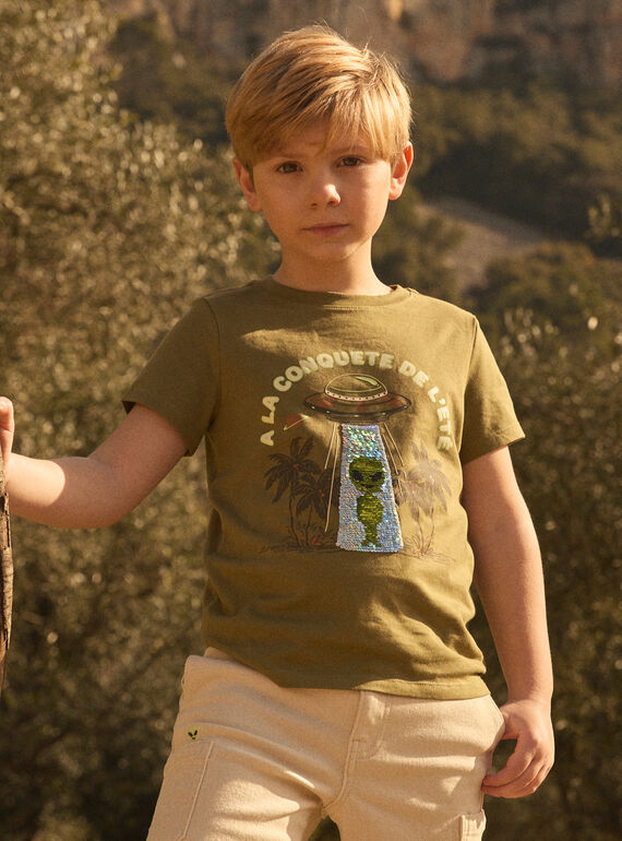 T-Shirt mit Alien MLEOVNAGE / 25E3PGO3TMC604