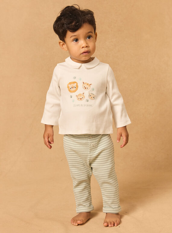 Pyjama aus feinem Rippstrick MEBENOIT / 25E5BGF1PYJ001