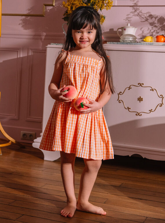 Kind Mädchen kariertes Kleid CHIVYETTE / 22E2PFM1RBS001