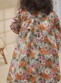 Mehrfarbiges Kleid mit Blütendruck KABEATRICE / 24E1BF31ROB607