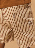 Gestreifte Bermuda-Shorts zum Hochkrempeln MAODRAN / 25E1BGO1BER080