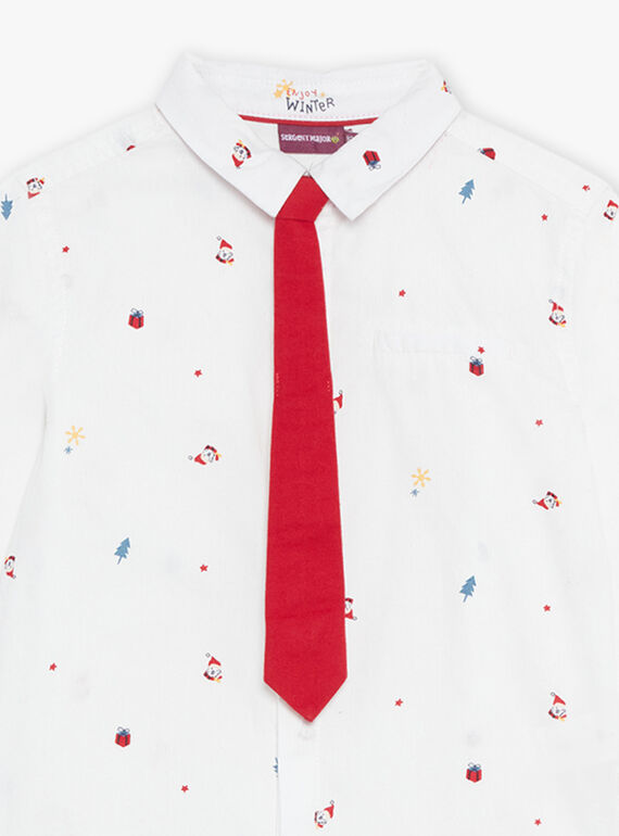 Set aus langärmeligem Hemd und Krawatte mit Weihnachtsaufdruck DUROAGE / 22H3PG61CHM001