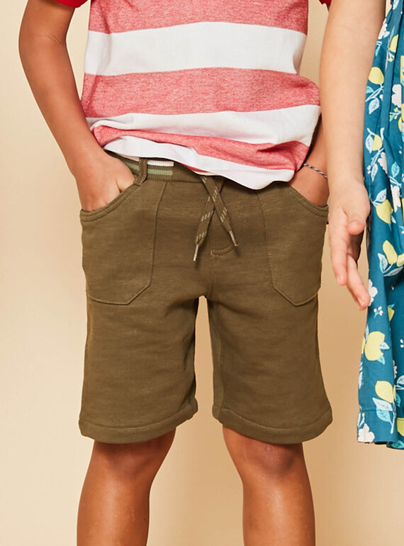 Khaki Bermuda-Shorts aus Molton FRIMONAGE / 23E3PGK1BER628