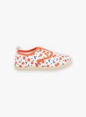 Slip-on in Ecru mit Kirschendruck FABALETTE / 23N10PF41D16001