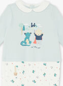 Weißer und grüner Wasserkleider-Baby ZEBRAN / 21E5BG15GRE020