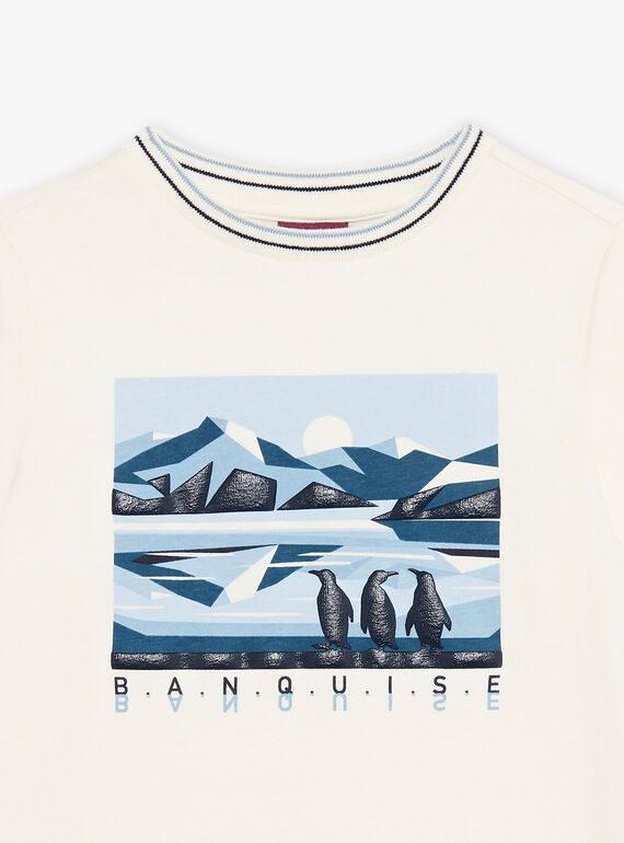 T-Shirt Pinguin ecru DUPINGAGE / 22H3PGY2TML001