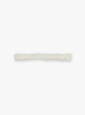 Geflochtenes und besticktes elfenbeinfarbenes Stirnband FREBANETTE / 23E4PFI1BAN005