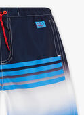 Blau gestreifte Badeshorts Kind Junge CYMAILLAGE / 22E4PGO3MAI622