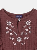 Besticktes Kleid aus Baumwollmusselin MABRODETTE / 25E2PF72ROB511