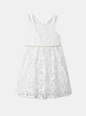 Tüllkleid mit bestickten Blumen MRELEFETTE / 25E2PFL3ROB001