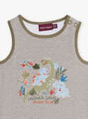 Baby Junge 2-in-1-Body mit Streifen und Dinosaurier-Print CAWOLSEN / 22E1BGP1BOD626
