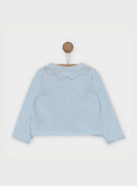 Himmelblaue Strickjacke RABARBARA / 19E1BF21CAR020