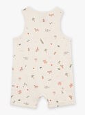 Kurzer Jumpsuit in Rohkostoptik mit Animalprint FATANGUY / 23E1BGP1SAL007