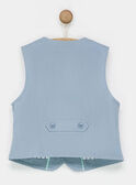 Greyish blue Sleeveless Jacket NYESAMAGE / 18E3PG11GSM205
