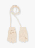 Gestrickte beige Handschuhe FRAGANETTE / 23E4PF51GAN808