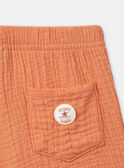 Shorts aus doppelter Baumwollgaze in Orange KAYOANN / 24E1BGS1SHO400