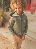 khakifarbenes Sweatshirt mit Kapuze FINAGE / 23E3PGD1GIL628