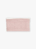 Rosa Zopfstrick-Snood GIDIANA / 23H4BF51SNO307