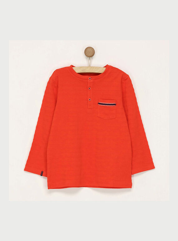 Rotes langärmeliges T-Shirt RASICAGE2 / 19E3PGB2TML330