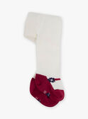 Beigefarbene Socken aus Jacquard mit Mäusekopf- und Herzchenmuster DRIKETTE / 22H4PFX1SOA808