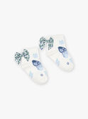 Jacquard-Socken mit Schmetterlings- und Blumenmuster FUCHUETTE / 23E4PFC1SOB001