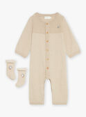 Walnussfarbener Jumpsuit und Socken GODWILL / 23H0CML1ENSI812