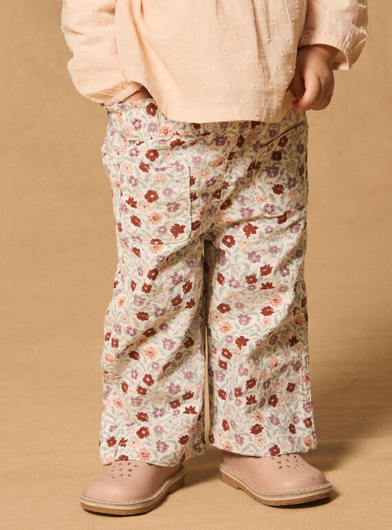 Ausgestellte Hose mit Blumenmuster MABILLIE / 25E1BF71PAN001