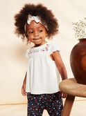 T-Shirt aus Jersey mit Blumenstickereien FALESLI / 23E1BFC1TEE001