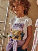 Krawatten- und Farbstoff-T-Shirt mit Wüstenmuster FLAMIAGE / 23E3PGO2TMC001