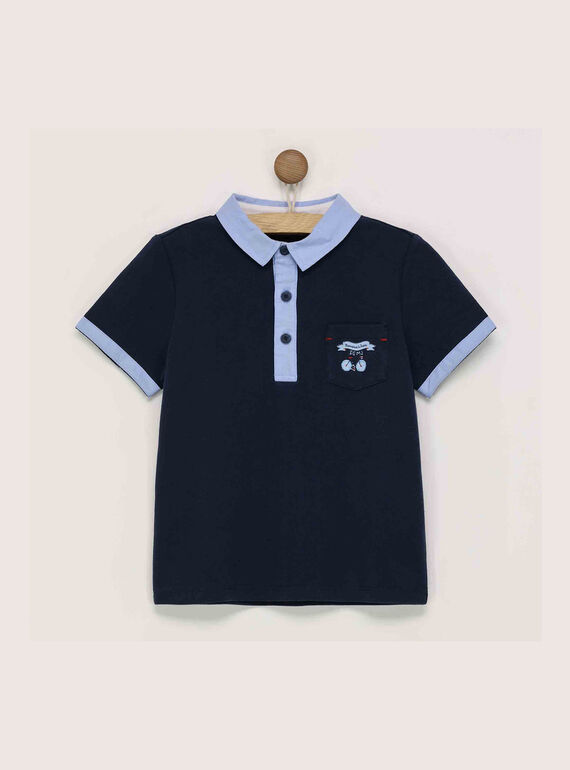 Marineblaues Polohemd RYZPAGE / 19E3PGT1POL070