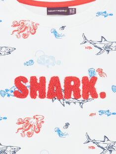 Weißer Hai Druck Sweatshirt farbig Kind Junge ZISOULAGE / 21E3PGT1SWE000