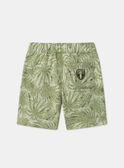 Bermudashorts mit Blatt-Motiv MLEFORTAGE / 25E3PGO3BERG600