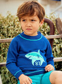 Blauer Hai-Pullover für Kinder Jungen COMIDAGE / 22E3PGN1PULC231